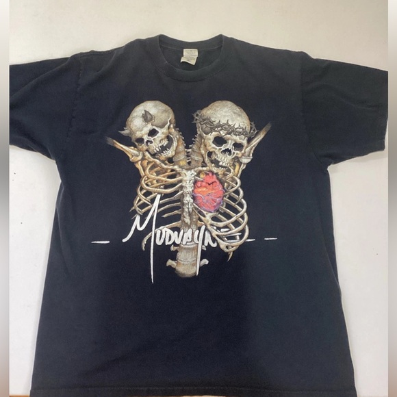 Anvil Other - Vintage Mudvayne Skull Promo Shirt Dual Sided 90s